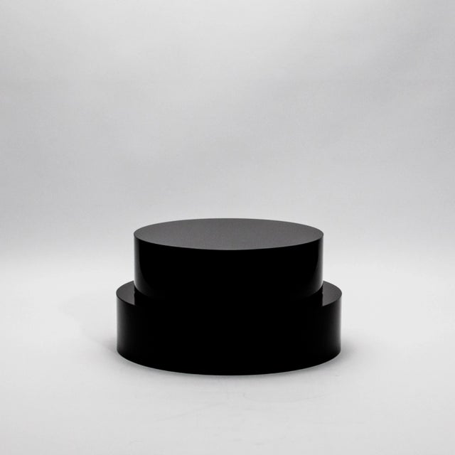 Black Crystal Base Riser Black 12” by Ka Glass For Sale - Image 8 of 11