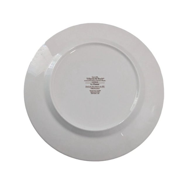 Villeroy & Boch La Chasse La Fatigue Dinner Plate Discontinued Toile Hunting Condition: Excellent, a few tiny factory...