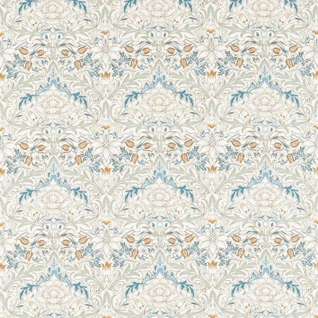 Morris & Co Simply Severn Fabric in Bayleaf/Annatto For Sale