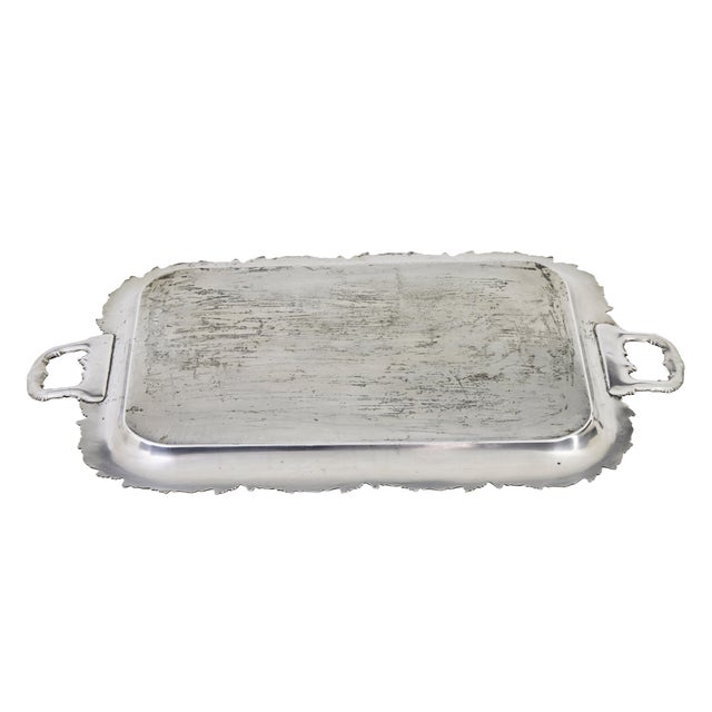 Vintage Silver Plate Trays, 1950, Set of 7 For Sale - Image 4 of 10