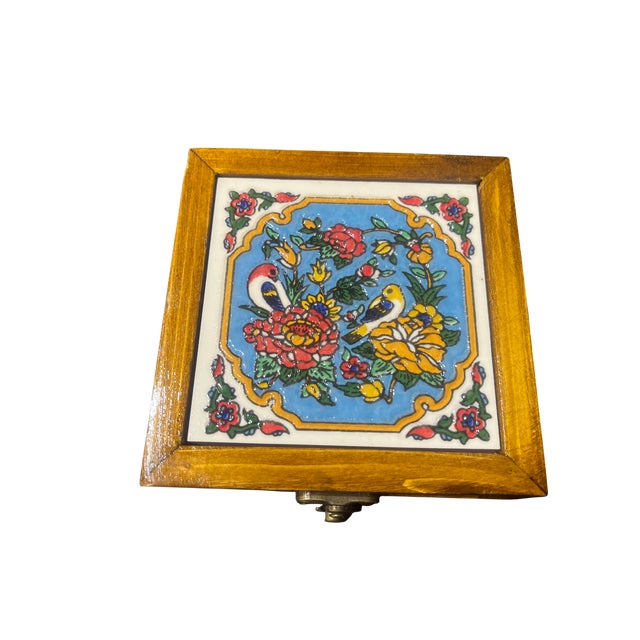 Ceramic Jewelry Box with Velvet Lining, 1980s For Sale - Image 11 of 12