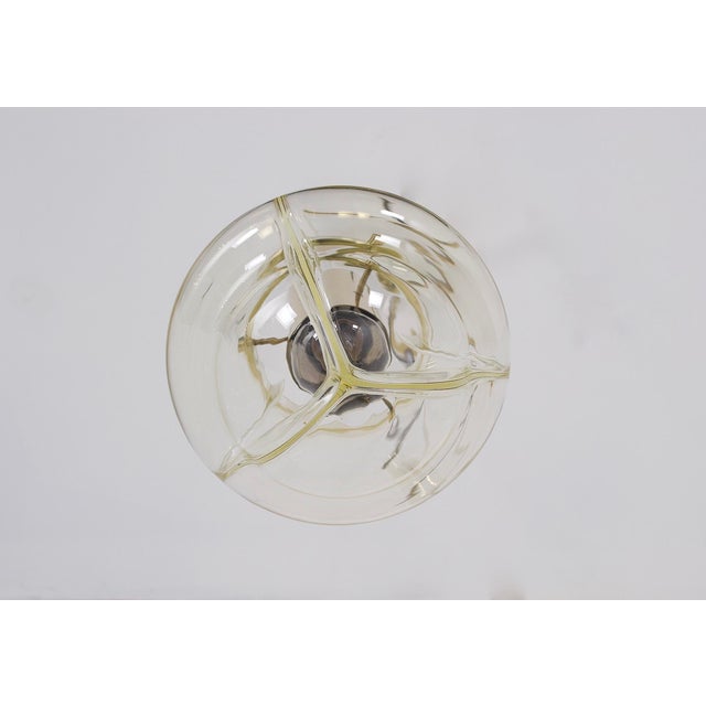 Venini Amber Three-Globe Pendant Light, 1970s For Sale - Image 9 of 12