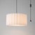 Nova Modern Scallop Pendant Ceiling Light Fixure - Fabric Drum Shade For Sale - Image 4 of 6