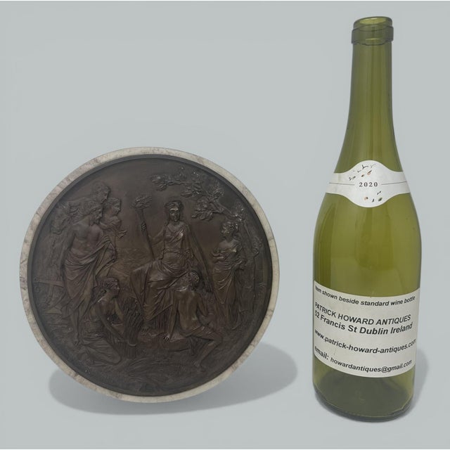 Antique Bronze Plaque Duke Dutchess Devonshire Demeter Godess Edward William Wyon For Sale - Image 11 of 18