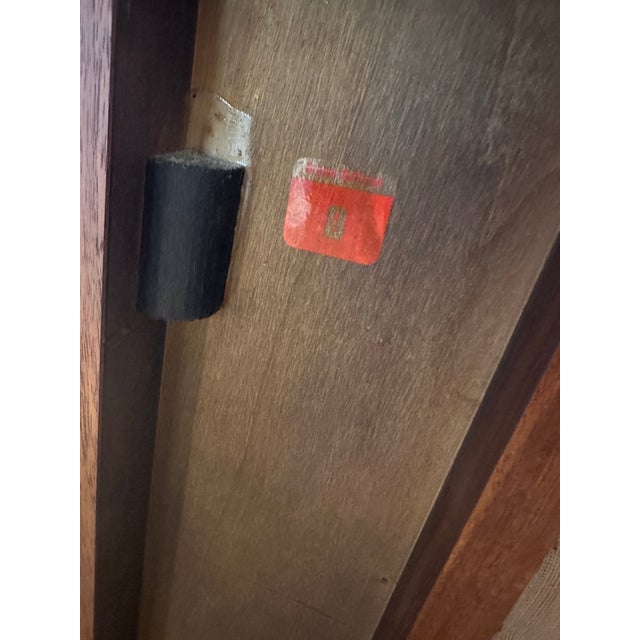 Brown 1960s Mid Century Walnut King Headboard by John Keel for Brown Saltman For Sale - Image 8 of 9