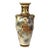 Antique Japanese Meiji Satsuma Figural Gilt Pottery Vase C1900 For Sale