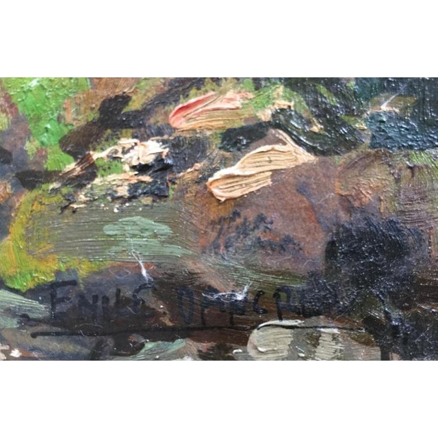 Émile DANCRE 1901-1977 Champrosay-Forest Oil on panel Signed lower right Monogrammed on the back Bears a 1938 Salon des...