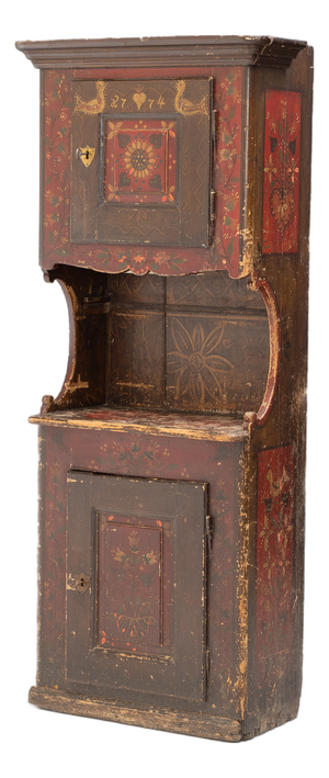 Antique Painted Cupboard, 1850