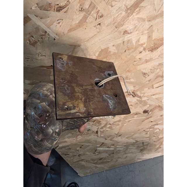 Diamante Glass Wall Lamp by Carlo Scarpa for Venini, 1930s, in Very Good conditions. Designed 1950 to 1959 This piece is...