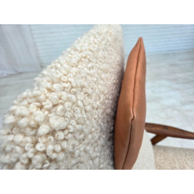 Danish Sheepskin Lounge Chair by Alf Svensson for Fritz Hansen, 1960s For Sale - Image 14 of 18