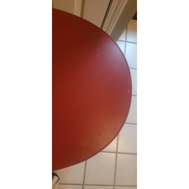 Mid 20th Century Vintage Dutch Hand Painted Metal Tray Top Accent Table on Stand For Sale - Image 11 of 18