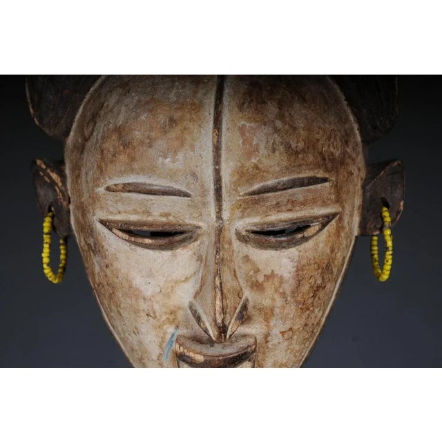 Antique Carved Wooden Face Mask For Sale - Image 4 of 11