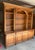 Large Henredon Avignon cherry wall unit with bookcase shelving and cabinet storage. A refined traditional case piece with...