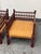 Indian Vintage Rush Seat Low Chairs, Pair For Sale - Image 11 of 12