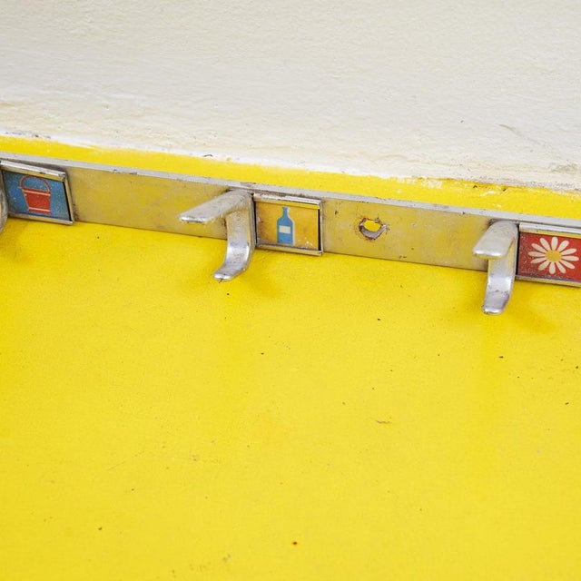 Vintage Aluminum School Coat Hanger For Sale - Image 5 of 9