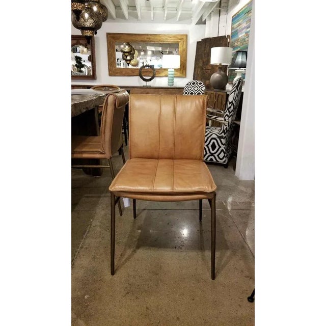 Palomino & Bronze Dining Chair For Sale - Image 9 of 11