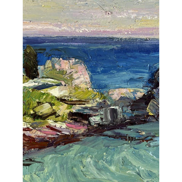 2020s Oil Painting Evening Sea Horizon Boris Serdyuk For Sale - Image 5 of 11