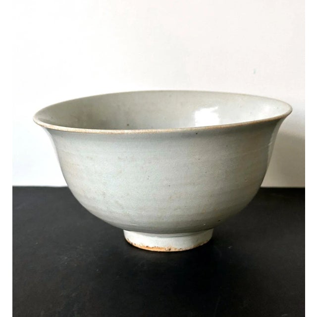 18th Century Antique Large Korean Ceramic White Bowl Joseon Dynasty For Sale - Image 5 of 12