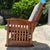 2001 Ethan Allen Mission Craftsman Style Cherry Wood Gliding Arm Chair Rocker Glider For Sale - Image 12 of 18
