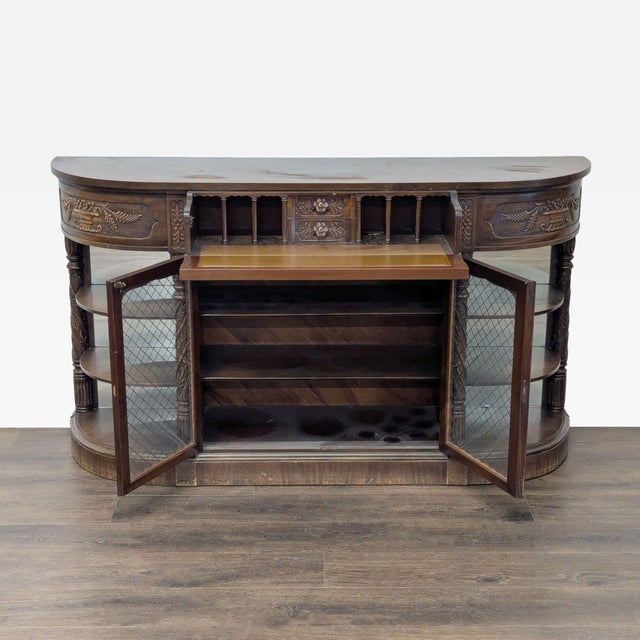 Traditional Antique Carved Buffet For Sale - Image 3 of 14