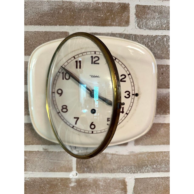 Modern Vintage German Wall Clock from Diehl, 1950s For Sale - Image 3 of 6
