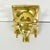 Mid 20th Century Mid-Century Boho Chic Farmhouse SoutwesternBrass Bull Wall Hooks - 3 Small Key, 1 Large Hook For Sale - Image 5 of 9
