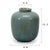 French Country Contemporary Green Ceramic Vase For Sale - Image 3 of 4