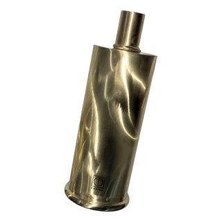 RL 02 Maxi Candleholder in Caspal Brushed Brass by Caspal For Sale