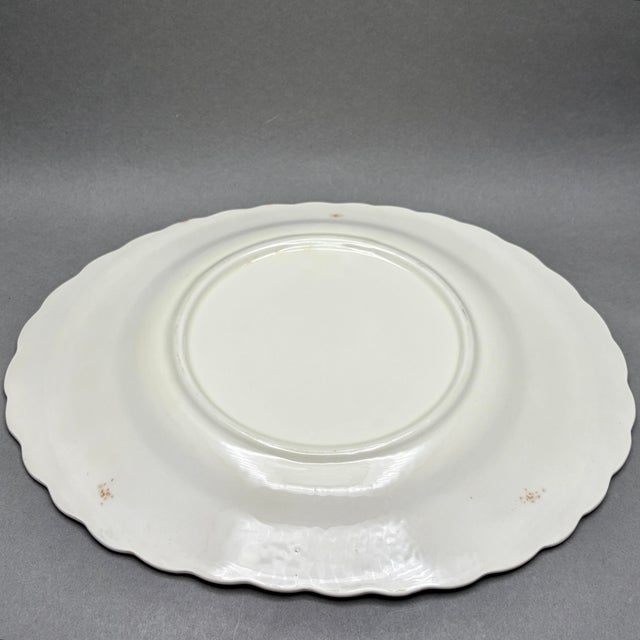 Yellow Vintage Blue Ridge Southern Potteries “Ridge Daisy Yellow Flower” Oval Platter For Sale - Image 8 of 8