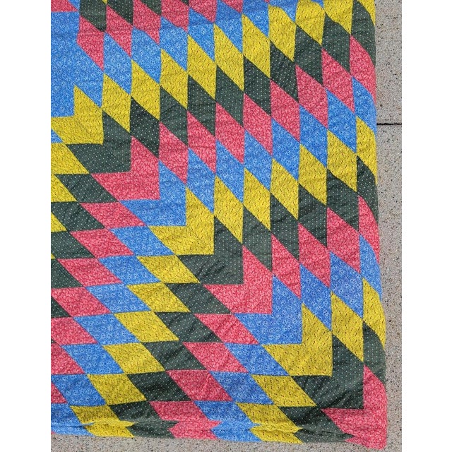 19Thc Eight Point Star Quilt From Pennsylvania For Sale In Los Angeles - Image 6 of 9