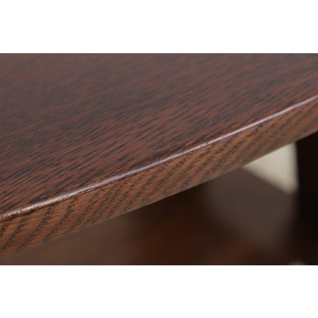 Wood Stickley Mission Oak Oval Table For Sale - Image 7 of 15