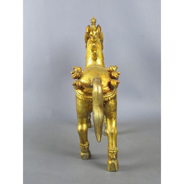 Horse Statue, 1960, Golden Wood For Sale - Image 18 of 18