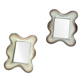 Ceramic Mirrors by Fausto Melotti, 1950s, Set of 2 For Sale