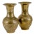 Pair of Vintage Chinese Etched Brass Vases For Sale