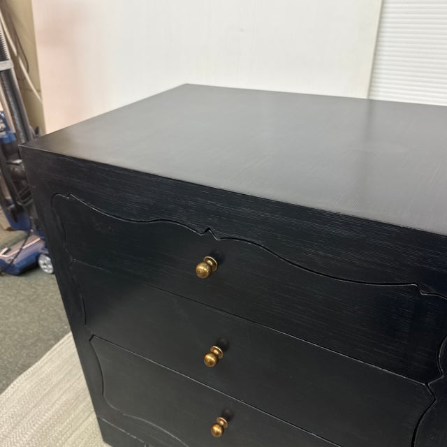 Scalloped Drawer Nightstands, Pair For Sale - Image 10 of 12