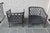 Transitional Restoration Hardware Cast Aluminum Lounge Chairs, 3 Pieces For Sale - Image 3 of 6