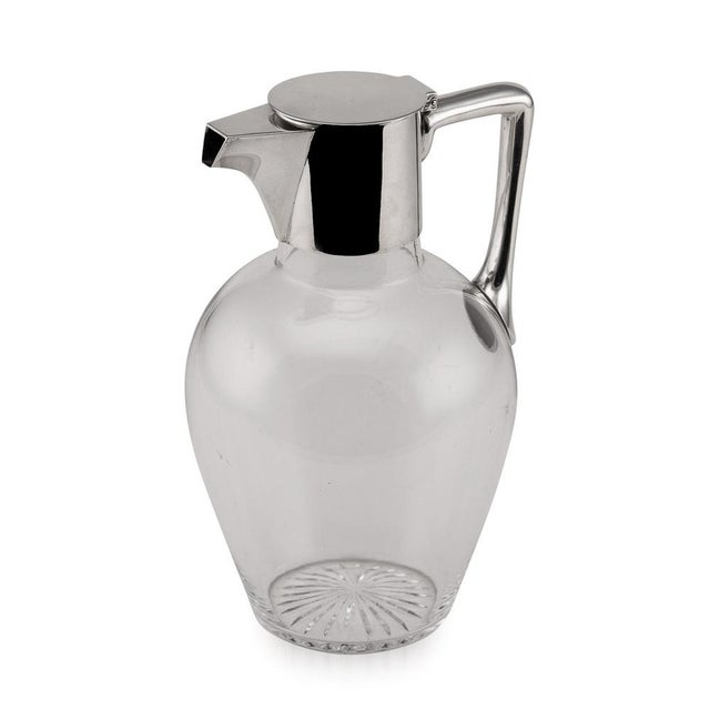 20th Century Edwardian Solid Silver & Glass Claret Jug, London, 1902 For Sale - Image 12 of 12