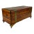 Late 1800s Antique Americana Revival Hand Crafted Cedar Chest With Brass Banding For Sale
