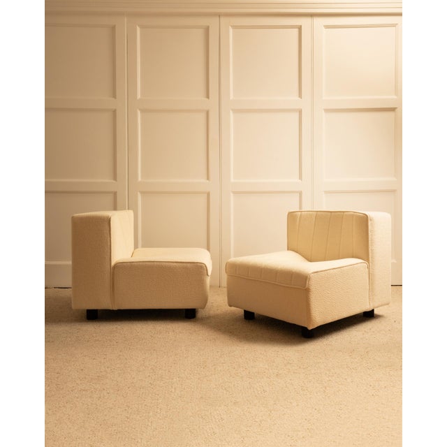 Textile Lounge Chairs from Tito Agnoli, 1970s, Set of 2 For Sale - Image 7 of 11