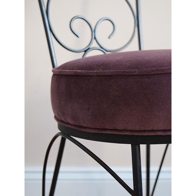 MidCentury Wrought Iron Bistro Chairs A Pair Chairish