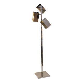 Koch & Lowy Chrome Floor Lamp For Sale