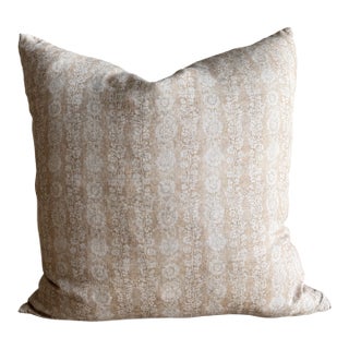 Nancy Floral Linen Pillow For Sale