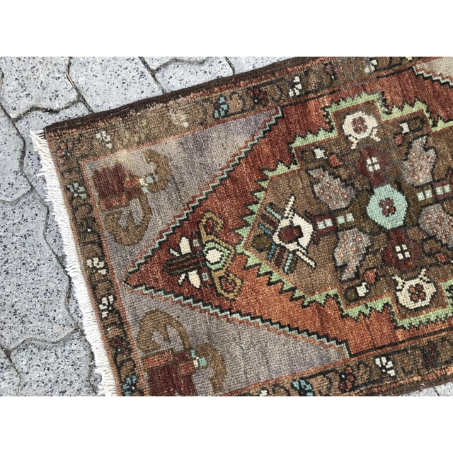 1960s Vintage Handmade Rug For Sale - Image 4 of 6