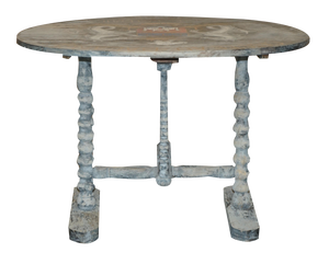 French Vendange Champagne Wine Tasting Table Armorial Coat of Arms, 1820s