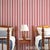 2020s Schumacher Summerville Stripe Wallcovering In Currant For Sale - Image 5 of 6