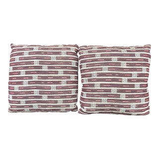 Pair of Purple Pillows For Sale
