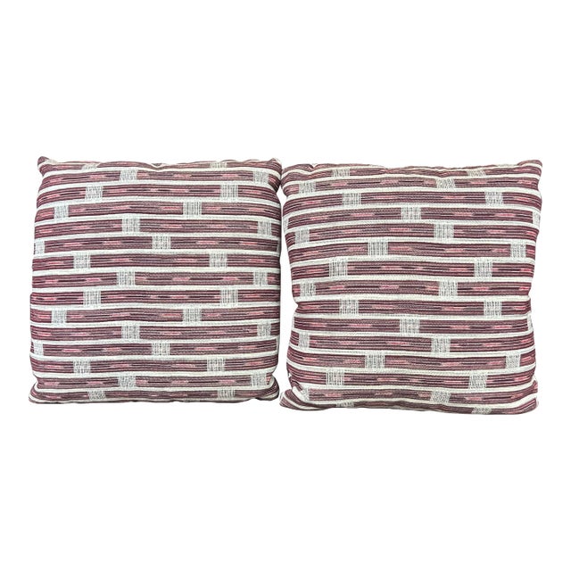 Pair of Purple Pillows For Sale