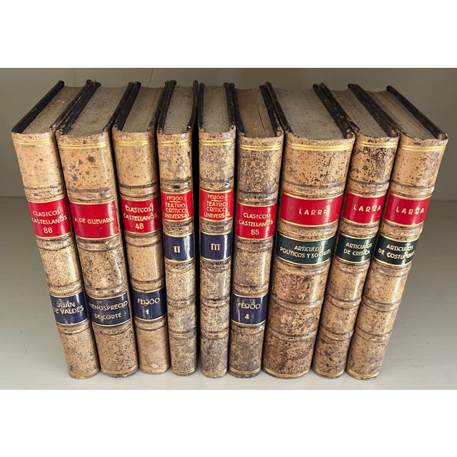 Spanish Books in Fine Bindings - 9 Volumes For Sale - Image 4 of 12