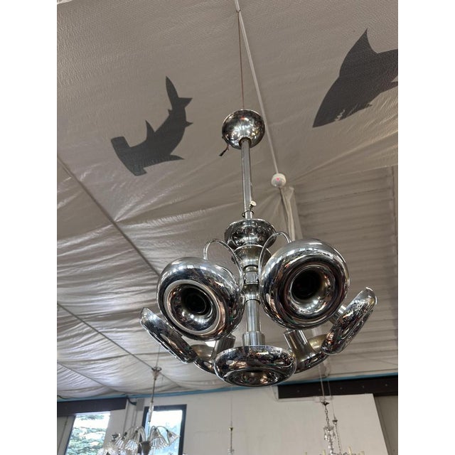 Gaetano Sciolari Chandelier attributed to Gaetano Sciolari for Sciolari For Sale - Image 4 of 10