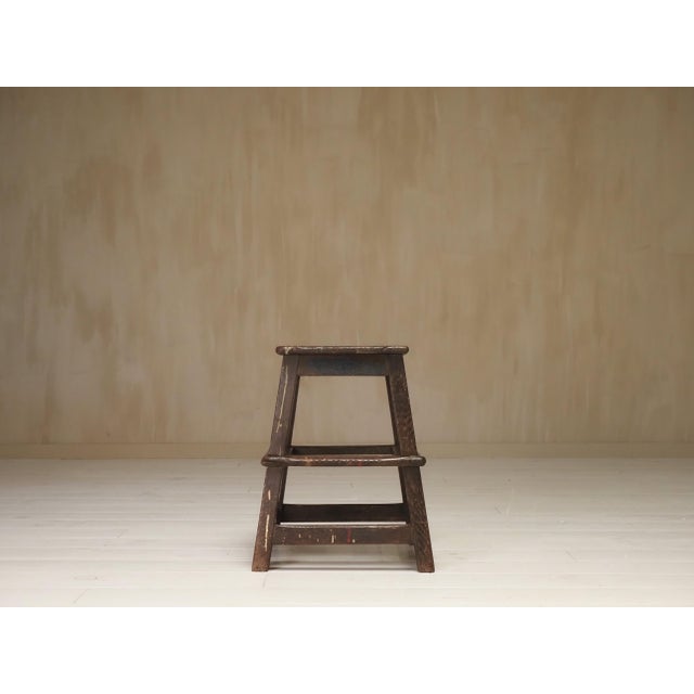 Brown Wooden Artist Stool, 1920s For Sale - Image 6 of 7